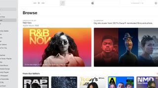 Una sección de Apple Music en Mac.