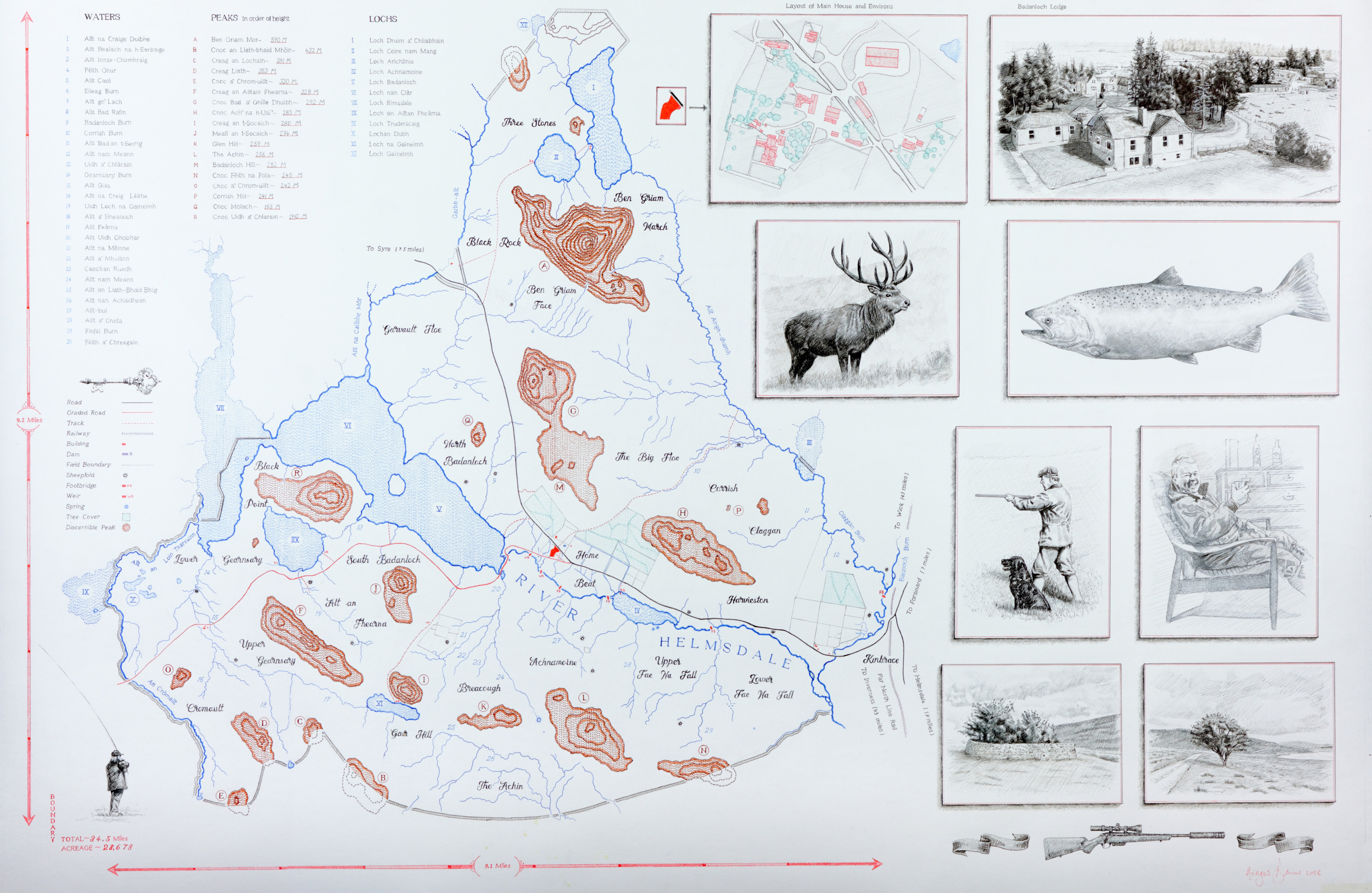 Modern map by Aengus Dewar