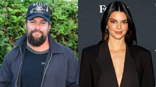 Kendall Jenner and Jason Momoa attend events in 2023.