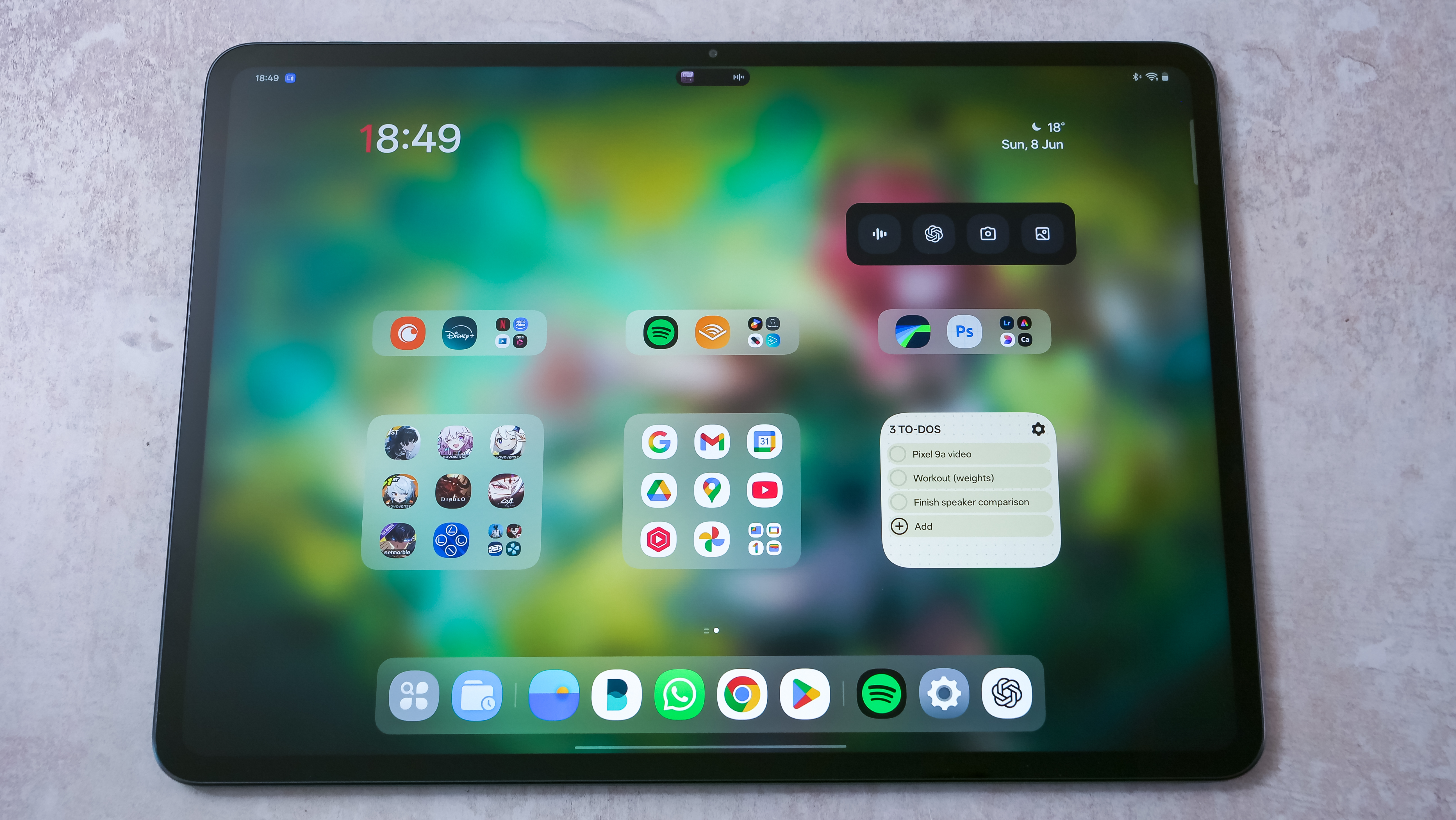 A photo of the OnePlus Pad 3