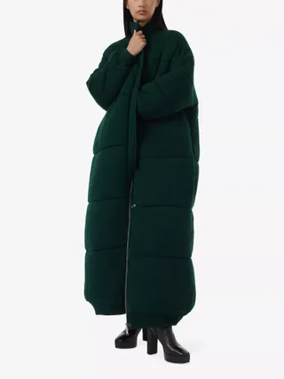 LEEM, High-neck quilted coat