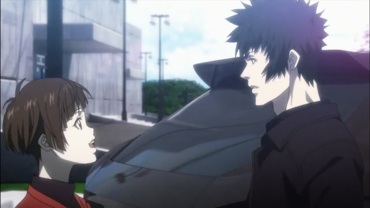 The two main characters in Psycho-Pass.