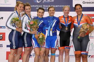 Katy Marchant and Victoria Williamson claim silver in team sprint, UEC championships 2015