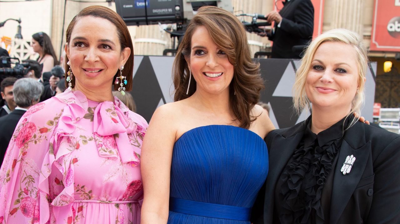 Tina Fey, Maya Rudolph and Amy Poehler reunited to watch &#039;Mean Girls&#039; the musical.