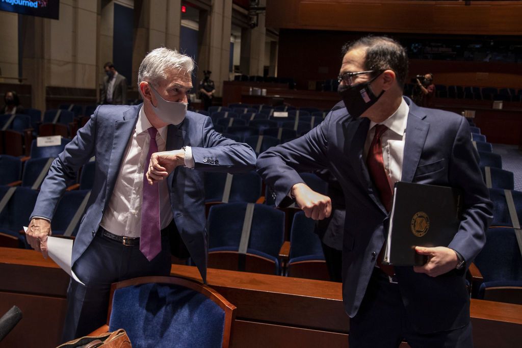 Jerome Powell and Steven Mnuchin.