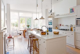 Kitchen diner in an Edwardian villa home