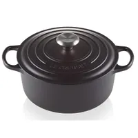 Le Creuset Signature Enamelled Cast Iron Dish in Black, was £245 now £173.99 | Amazon