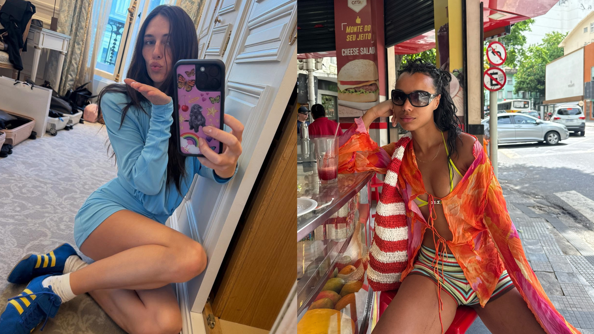 An image of a woman wearing colorful micro shorts trend summer 2026