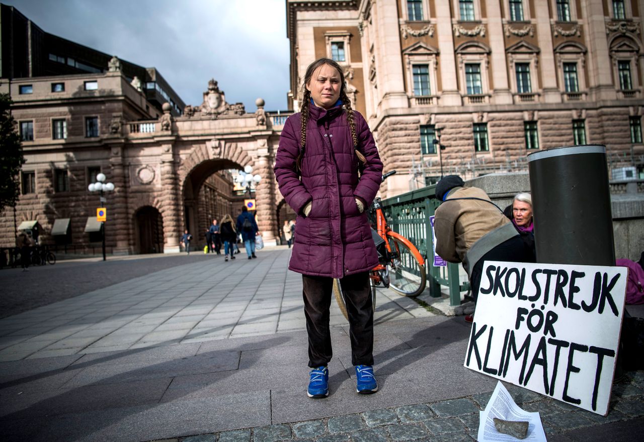 Greta Thunberg.