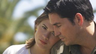 Hayley Atwell and Jim Caviezel in The Prisoner