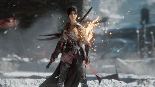 Wuchang: Fallen Feathers screenshot featuring female lead