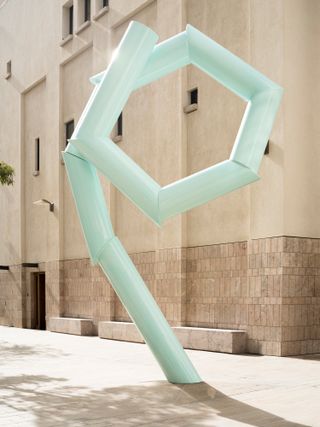 turquoise sculpture