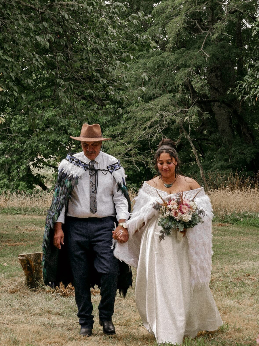 Samantha Wills on her wedding day.