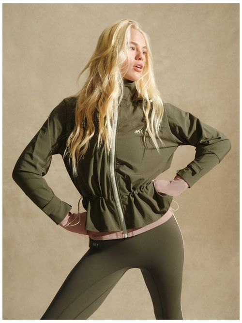 Nylon Duet Cinched Windbreaker - Sedona