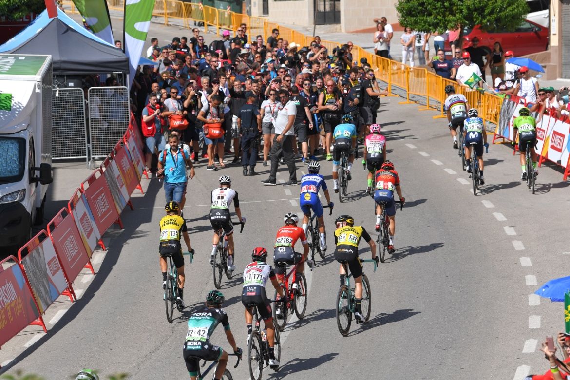 Peter Sagan took second on stage 7 of the Vuelta a Espana.