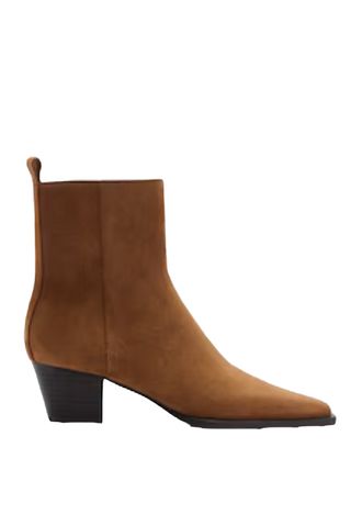 Heel Suede Ankle Boot - Women | Mango Usa