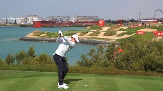 Rory McIlroy takes a shot at Yas Links