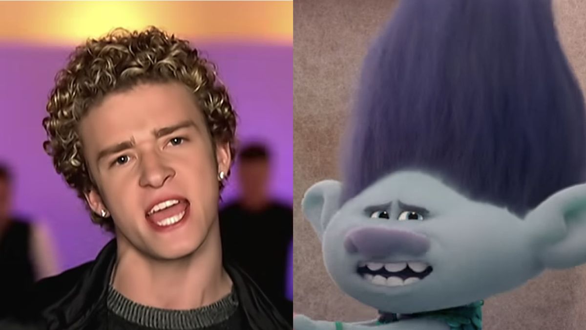 NSYNC in &#039;Its Gonna Be Me&#039; official music video, Branch from Trolls Band Together