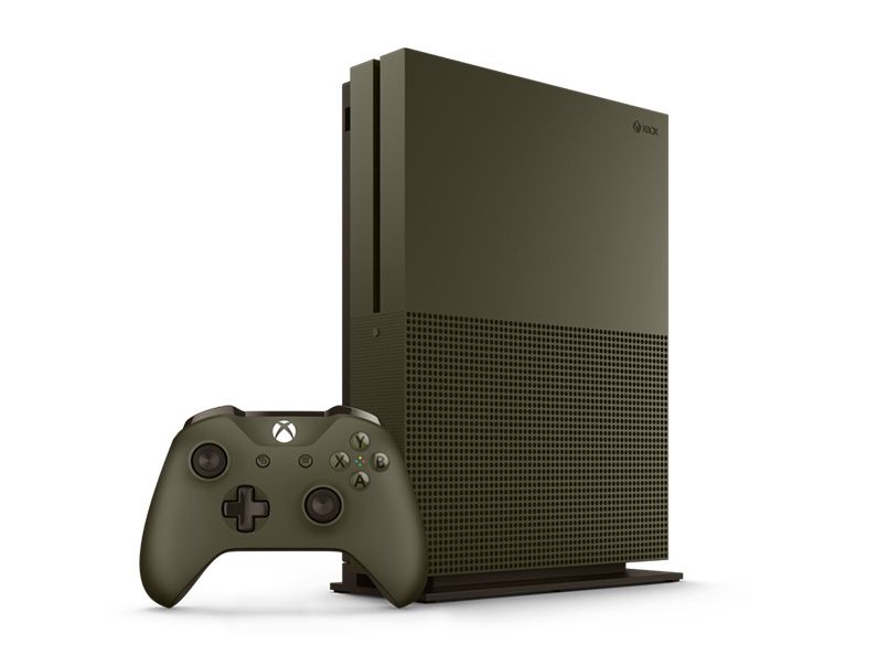 Microsoft Xbox One S 1TB Battlefield 1 Green Bundle With 8 in 1