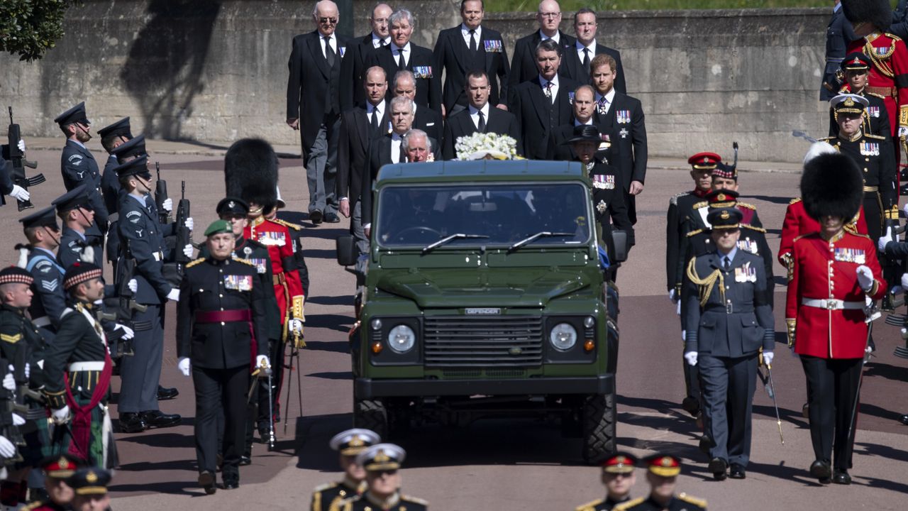 Prince Philip&#039;s funeral procession