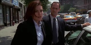 Mariska Hargitay and Christopher Meloni on Law and Order: Special Victims Unit