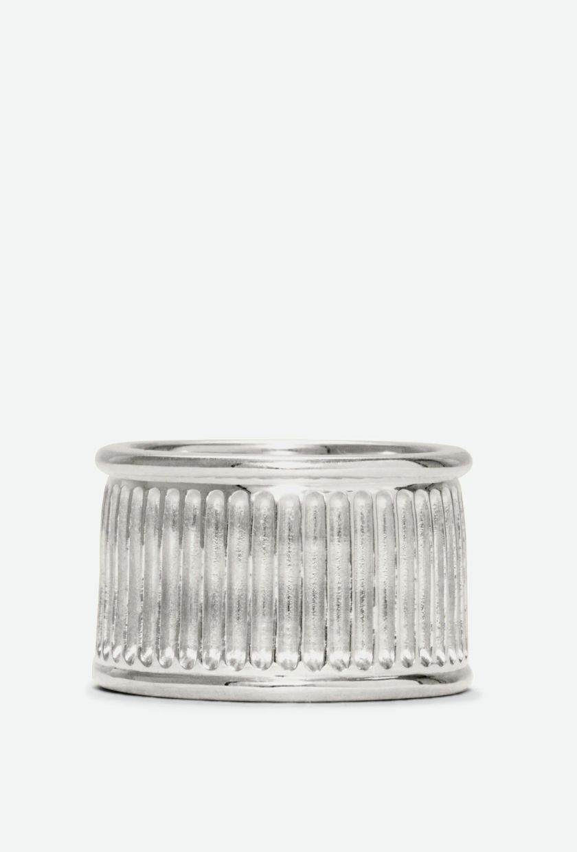 AYMER MARIA, Fluted Ring Silver