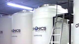 Inside the Cryonics Institute.