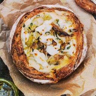 Leek and Goats' Cheese Picnic Loaf
