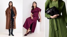 Three models wearing Phase Eight autumn collection