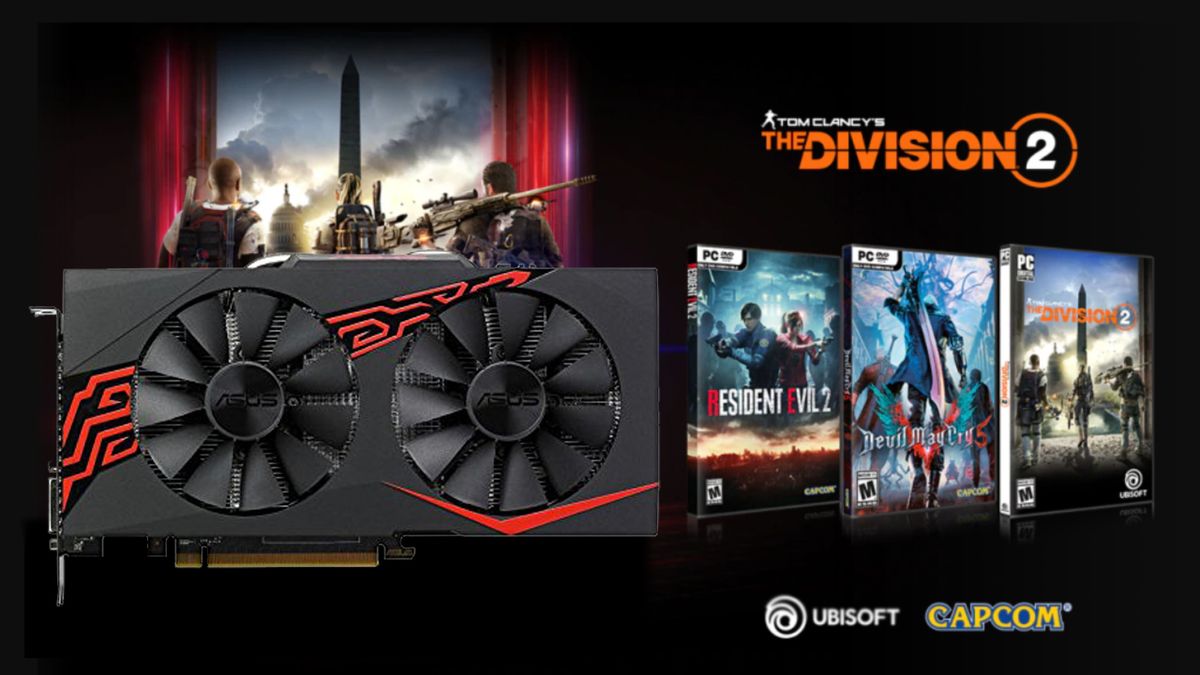 Get an RX 570 GPU for less with 2 free games, including The Division 2, DmC 5, or Resident Evil 2