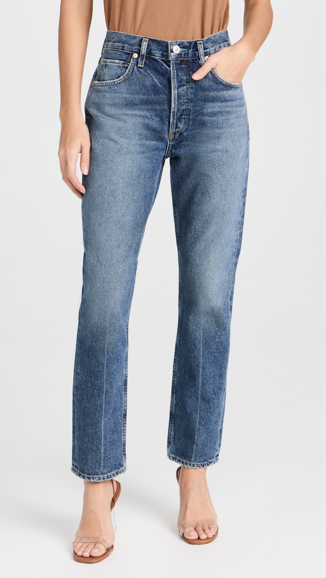 Charlotte High Rise Straight Jeans