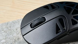 A black Keychron M3 Mini 4K Metal wireless gaming mouse