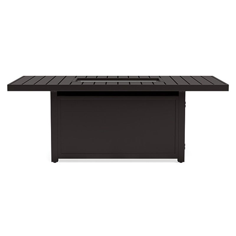 RECTANGULAR FIRE PIT TABLE AT YARDBIRD, ONE OF THE BEST OUTDOOR FURNITURE BRANDS IN THE US