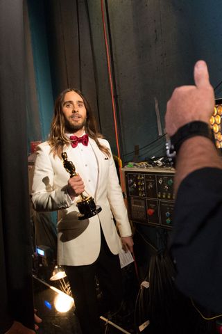 Jared Leto Backstage At The Oscars