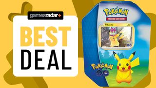 Pokemon Go Gift Tin - Pikachu with a best deal badge