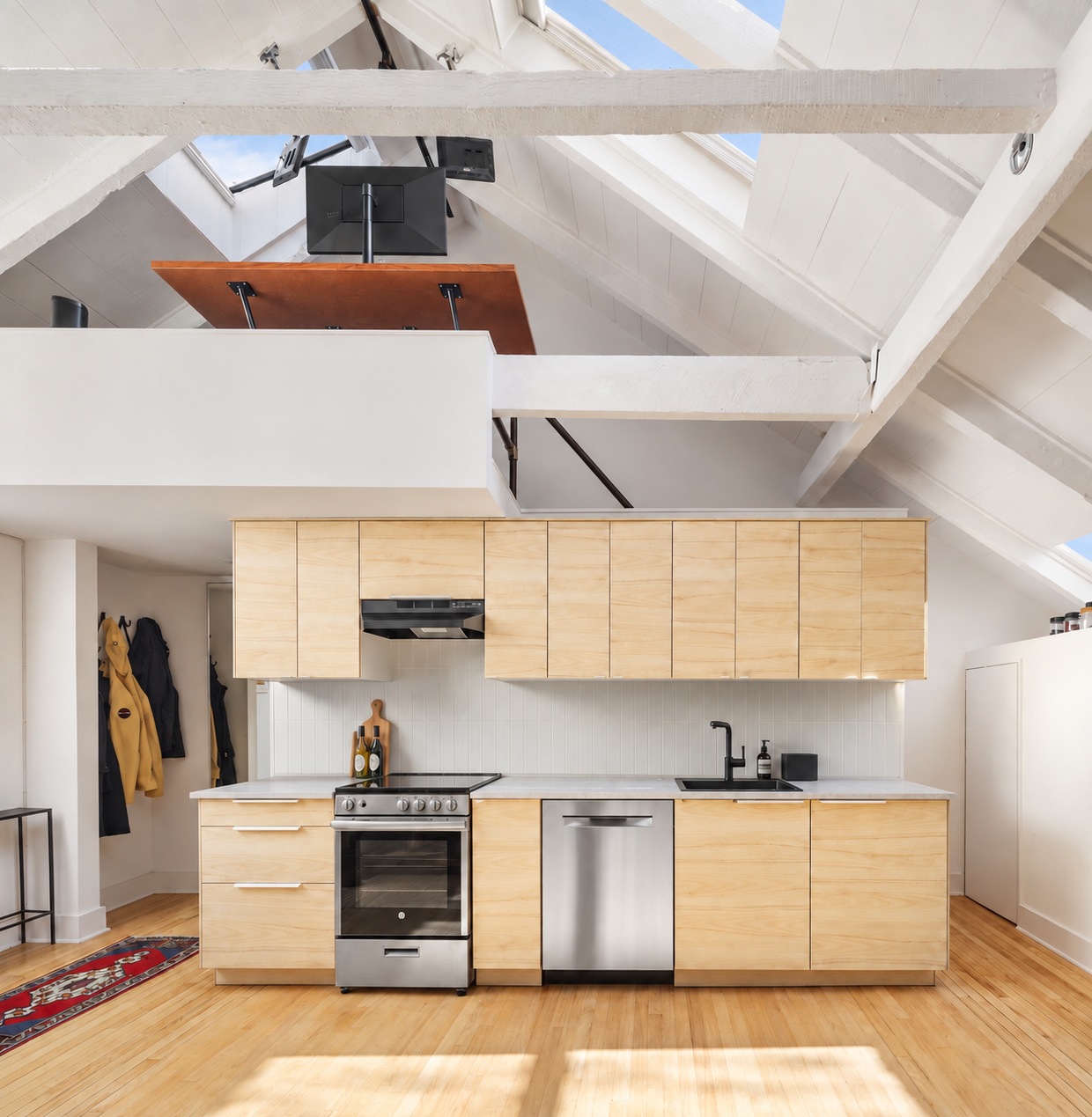 White-walled New York apartment