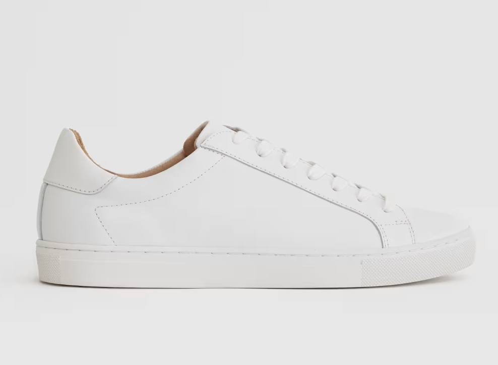 Quince, 100% Leather Everyday Sneaker in White