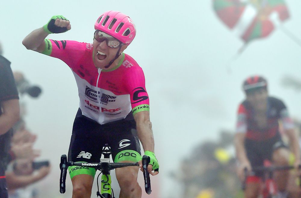 Michael Woods wins stage 17 at the 2018 Vuelta a Espana