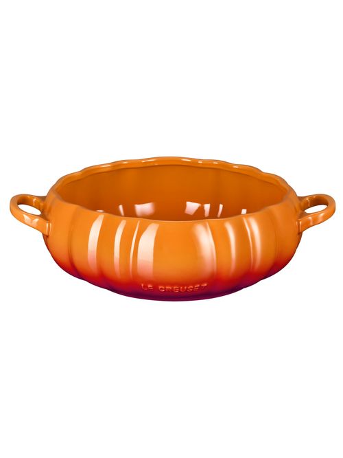 Stoneware Pumpkin Serving Bowl, 3L, volcanic