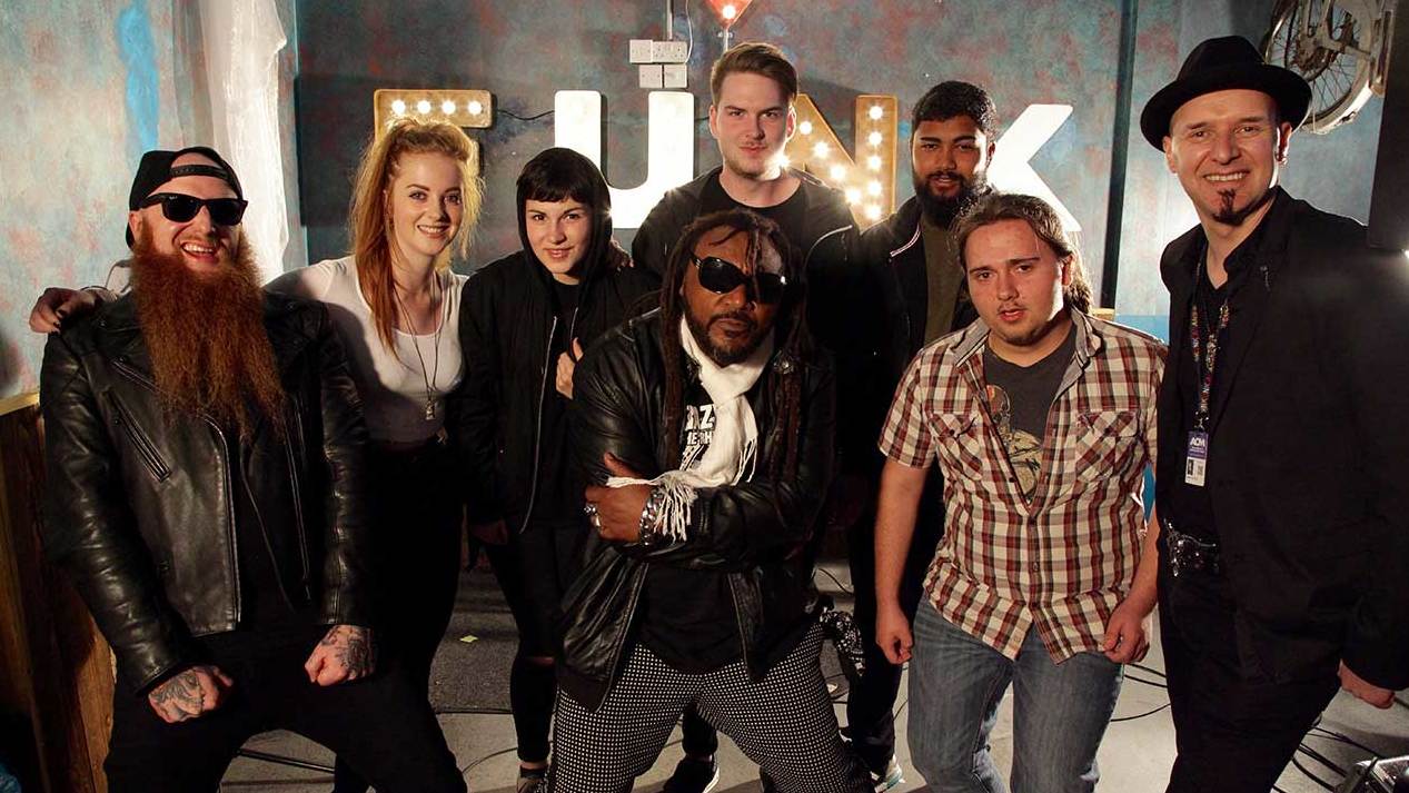 Mikey Demus and Benji Webbe of Skindred meeting ACM students