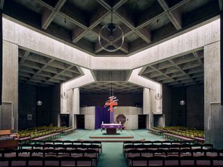 Church of the Holy Cross, Vienna, Austria - Hannes Lintl - 1975, photographed by Jamie McGregor Smith for photography book of modern churches