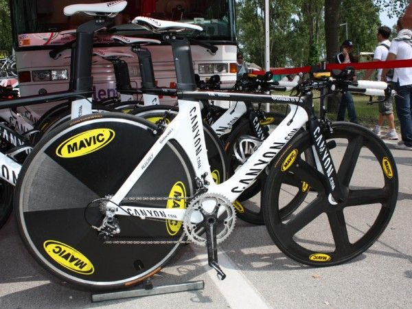Silence-Lotto is using Canyon's Speedmax CF Pro for this year's time trials.