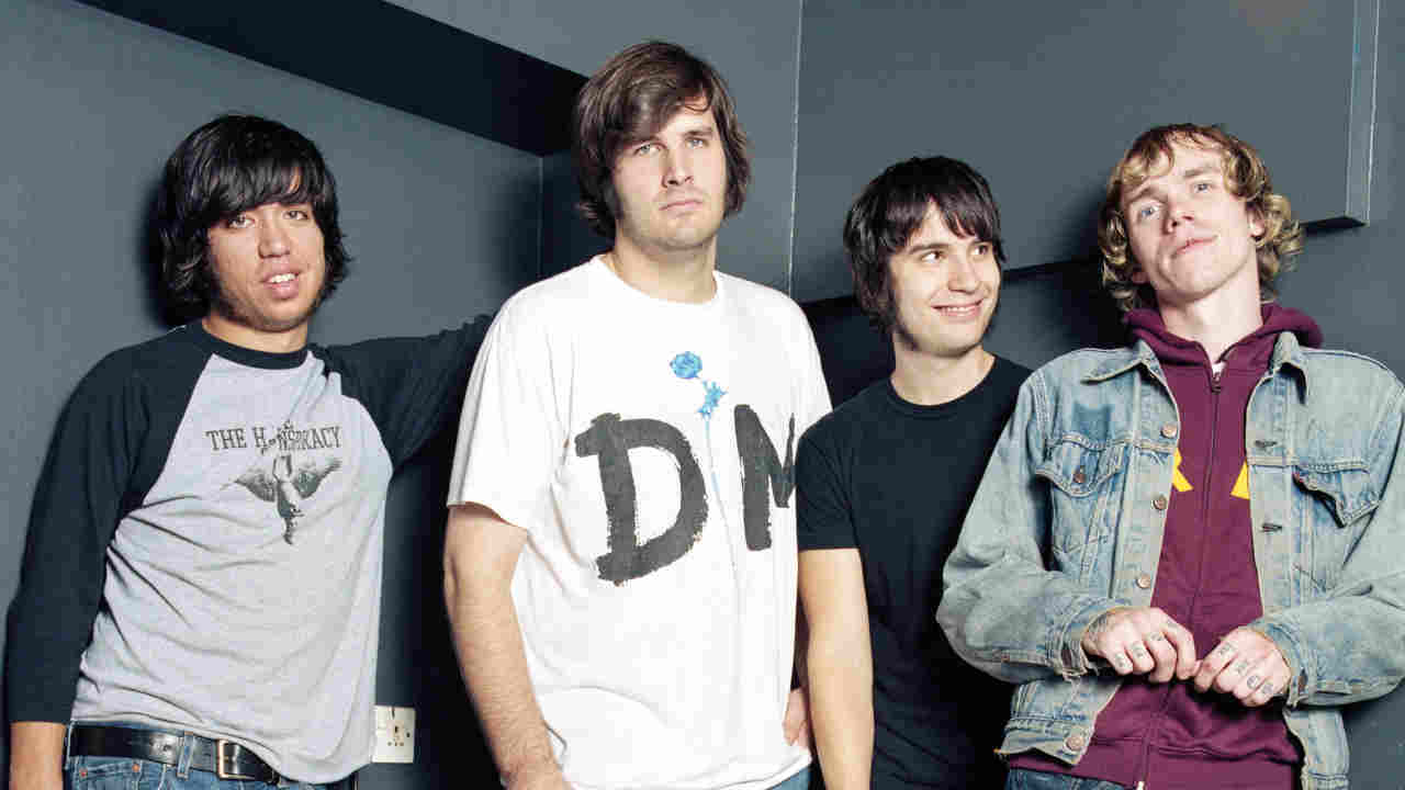 Converge posing for a photograph in the early 200s