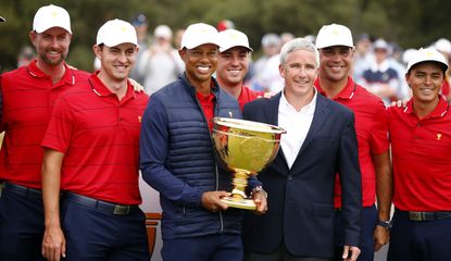 Woods holds the Presidents Cup