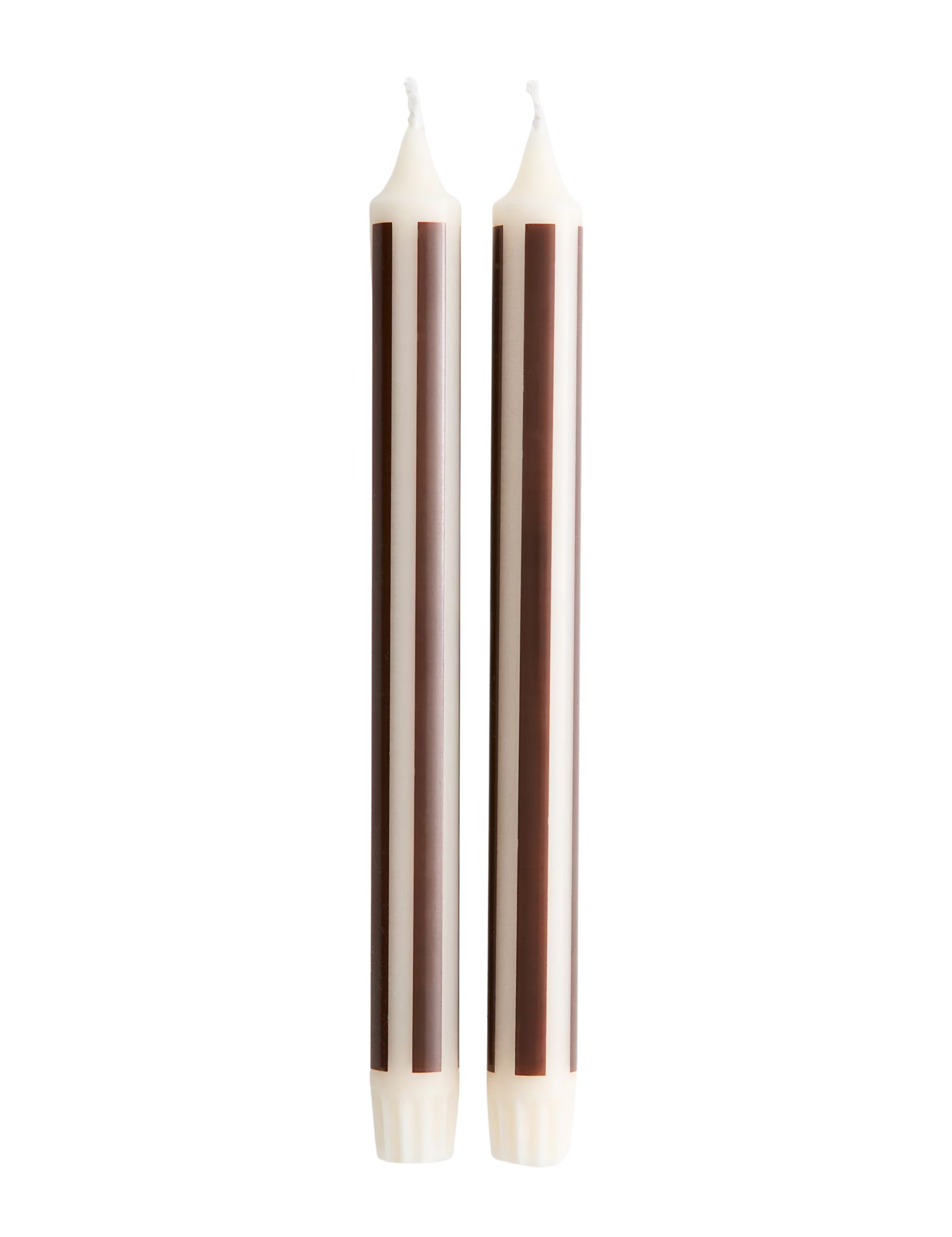 Dark Brown 2-pack Patterned Candles