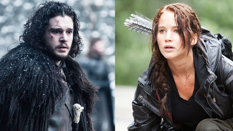 Jon Snow from 'Game of Thrones' & Katniss Everdeen from 'The Hunger Games