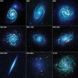 A colorful new collection of galaxies from NASA's Wide-field Infrared Survey Explorer, or WISE, mission reveal a spectacular menagerie of galaxies during its prolific 3-year mission that ended in Feb. 2011.