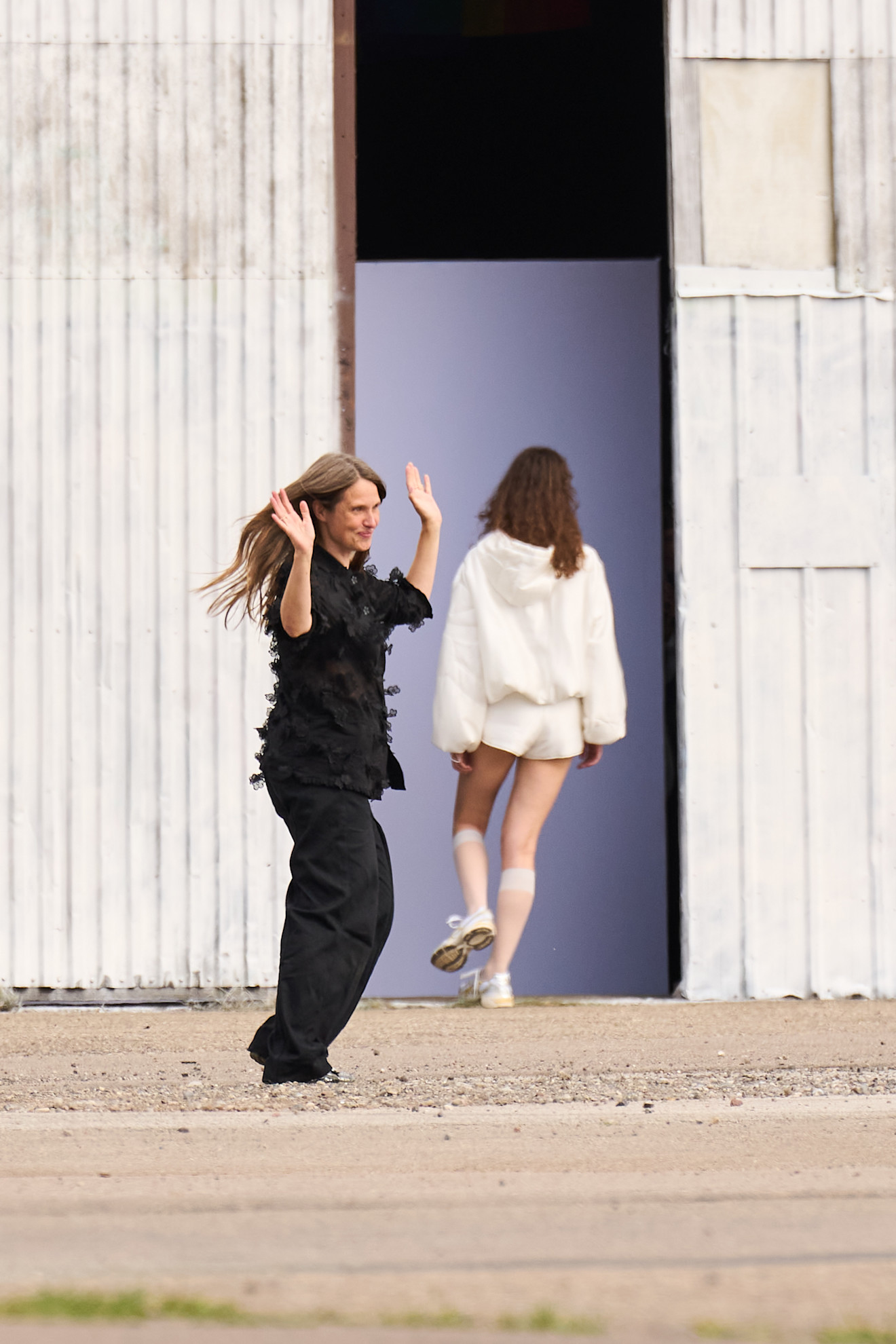 Cecilie Bahnsen takes her bow at Copenhagen Fashion Week
