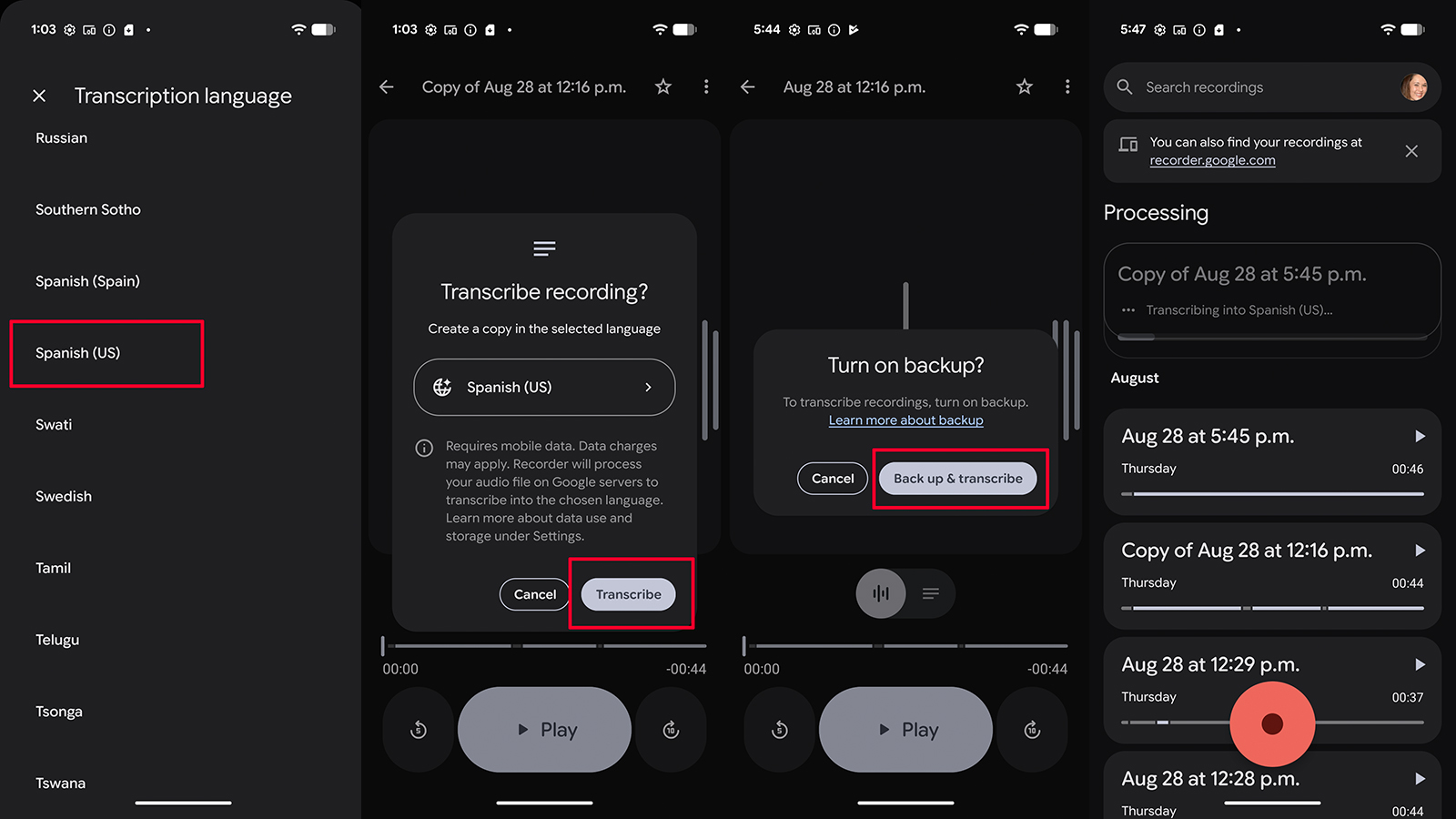google recorder