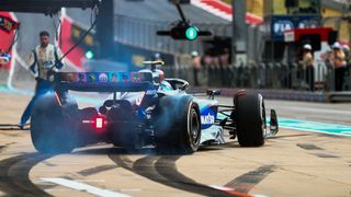 Franco Colapinto of Argentina and Williams during practice ahead of the F1 Grand Prix of United States at Circuit of The Americas on October 18, 2024 in Austin, Texas